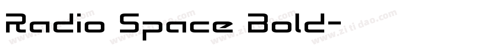 Radio Space Bold字体转换